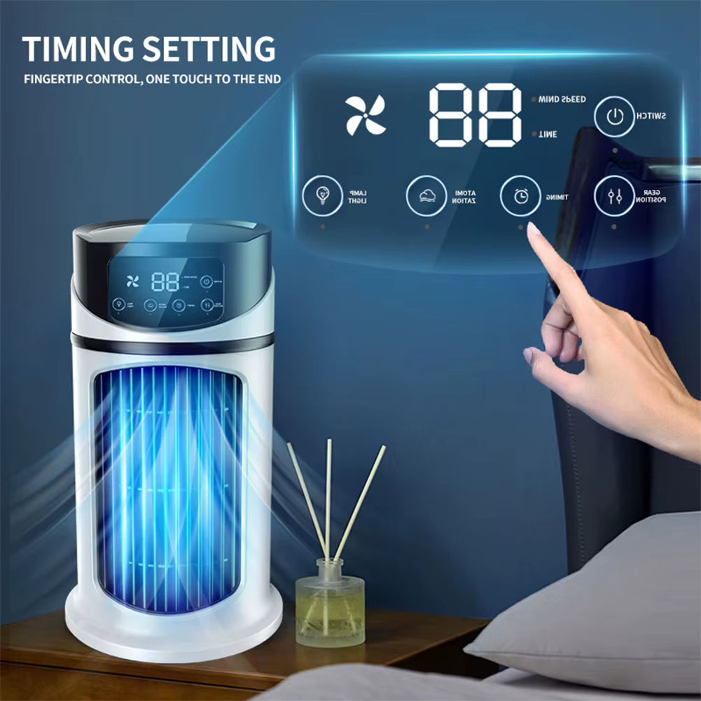 Air Cooler Mobile Air Cooler Portable Air Conditioner Mobile Multifunction Air Cooler Fan Water Cooling Fan for Office Home